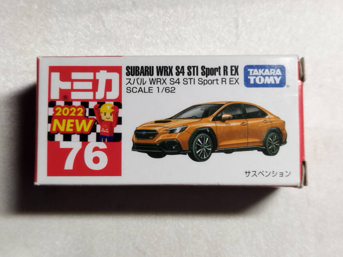 中古品 トミカ 1/62 スバル WRX S4 STI Sport R EX(オレンジ/赤箱) No.76拍卖