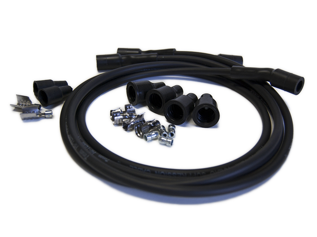 MOTOR ROCK スポーツスター XL'07~ IGコイル移設ステー用プラグコードセット (MR-EL008O)拍卖