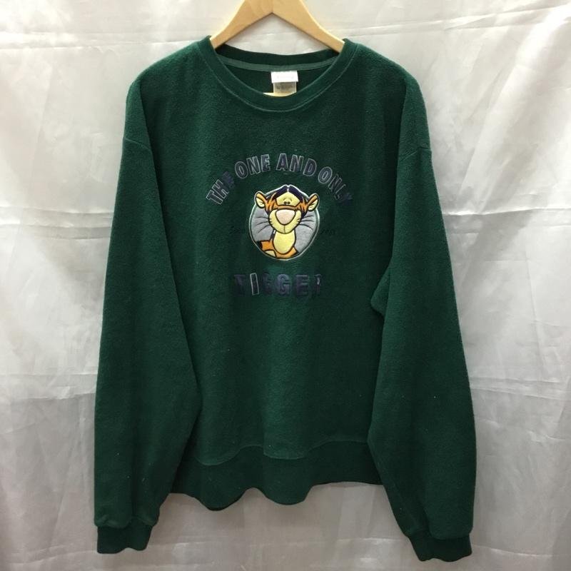 Disney XL ディズニー トレーナー 長袖 ティガー スウェット Sweat Sweatshirt 緑 / グリーン / 10110784拍卖