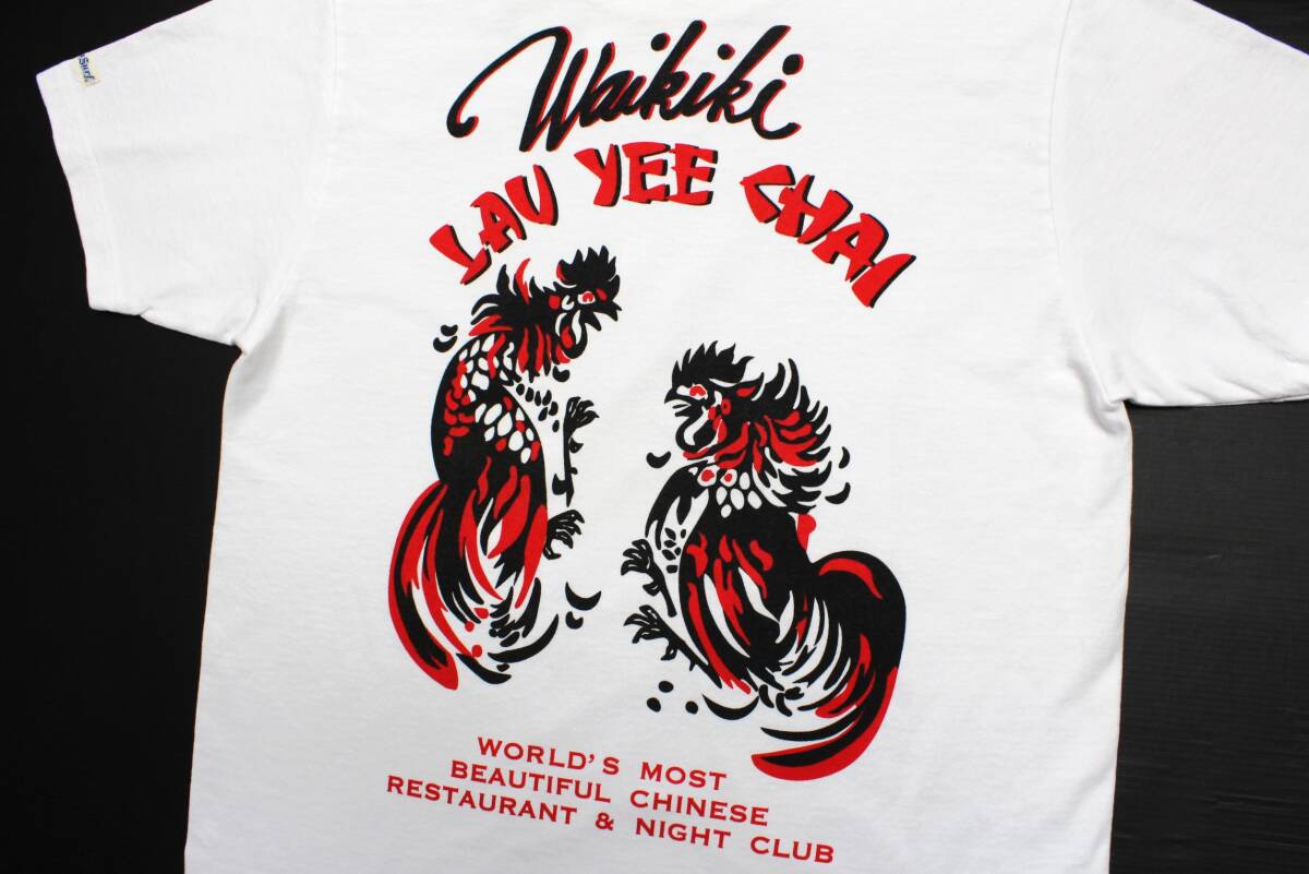 YTS24東洋Sハワイ ワイキキ アドバタイジング 半袖TシャツUSA製LAU YEE CHAIサンサーフSUN SURF拍卖
