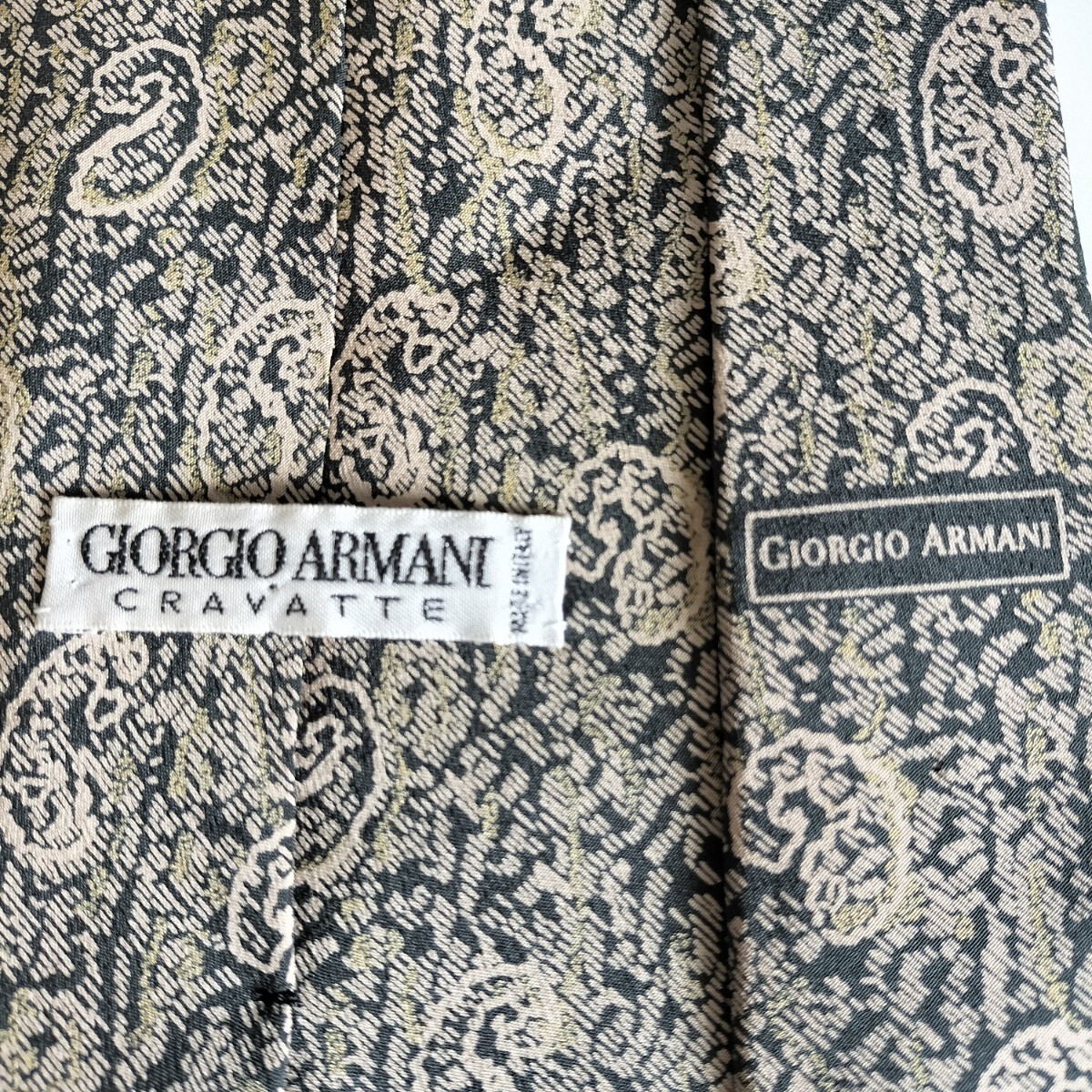 GIORGIO ARMANI(ジョルジオアルマーニ)黒茶涙ネクタイ拍卖