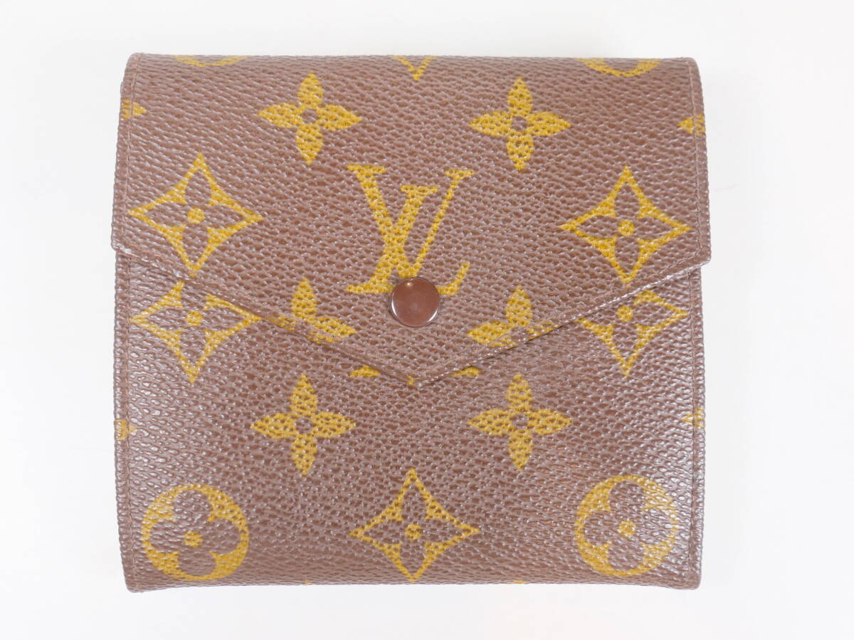 ♪中古★オールド LOUIS VUITTON ルイヴィトン モノグラム 両面財布 No.190 11×10cm拍卖