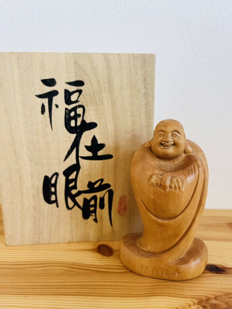 中国 福在眼前 木彫製置 蝙蝠(コウモリ)拍卖