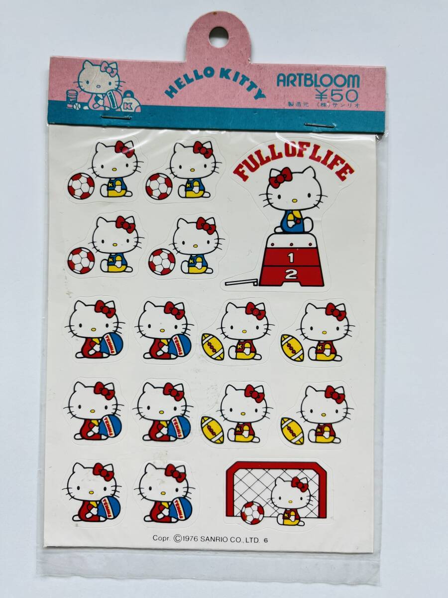 ビンテージ 1976's SANRIO HELLO KITTYハローキティ シールシート拍卖
