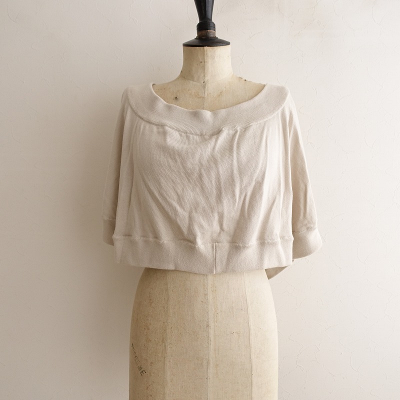 【2009AW】メゾンマルタンマルジェラ Maison Martin Margiela *ショートニットポンチョ*S羽織り毛綿(1-2404-513)【02E42】拍卖