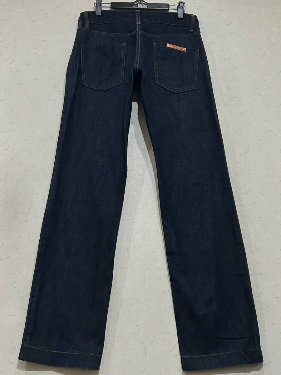※DOLCE&GABBANA ドルチェ&ガッバーナ 14CLASSIC G3S)TD メタルロゴプレート デニムパンツ イタリア製 濃紺 46 BJBD.E拍卖