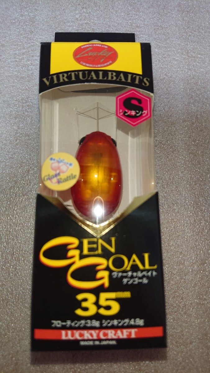 ラッキークラフト ゲンゴール 35S【新品未使用】インセクトレッド拍卖