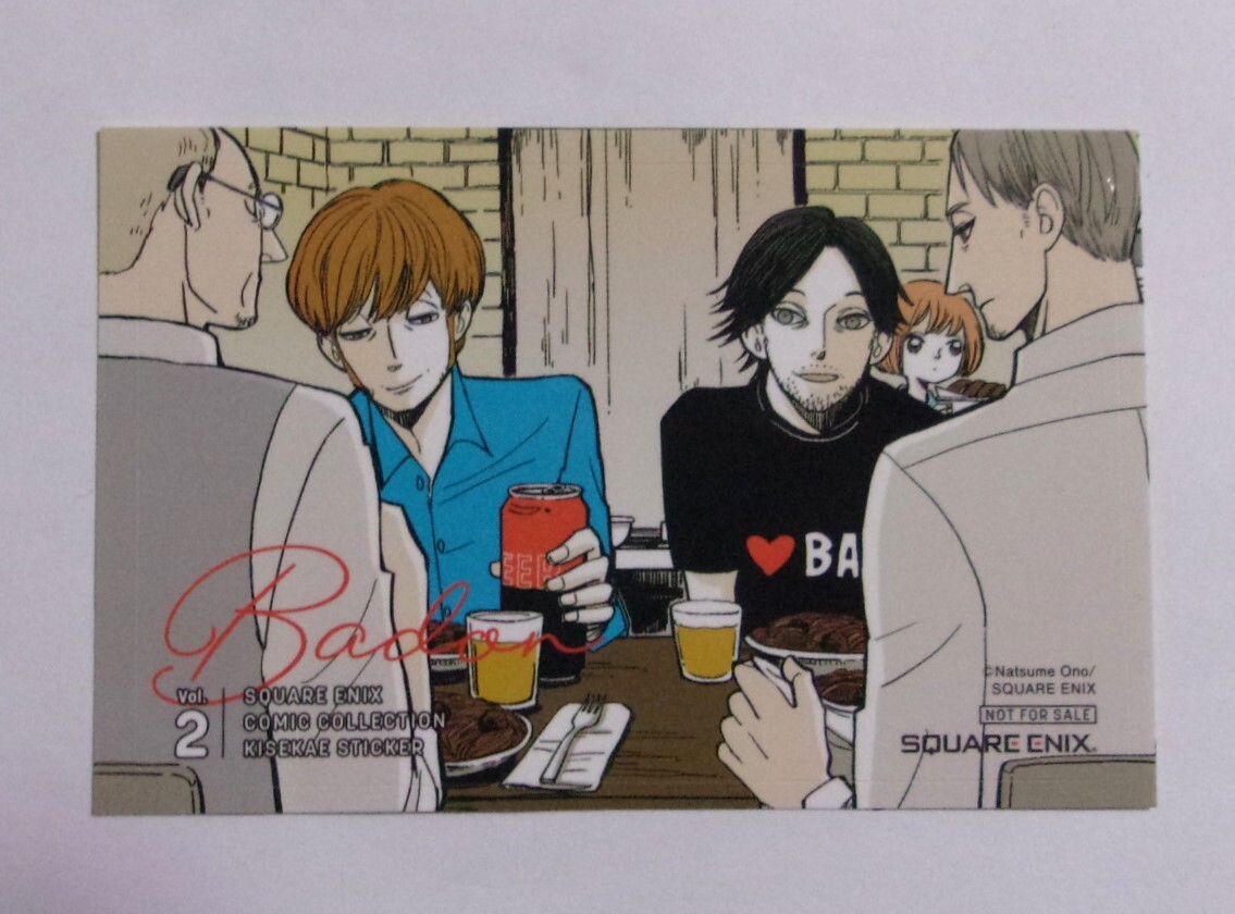 【ステッカー】【2021冬コミッパ特典】 BADON バードン オノ・ナツメ/SQUARE ENIX 非売品 検シール拍卖