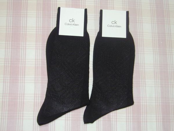 カルバンクライン*ビジネスソックス靴下( 4)2点/25-26cm/新品/送料込拍卖