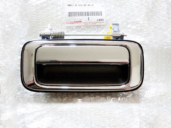 トヨタ 純正 ランドクルーザー 80 用 メッキ リヤ ドア アウト サイド ハンドル 左 LH ランクル リア 検 ヘッドライト ホイール グリル拍卖
