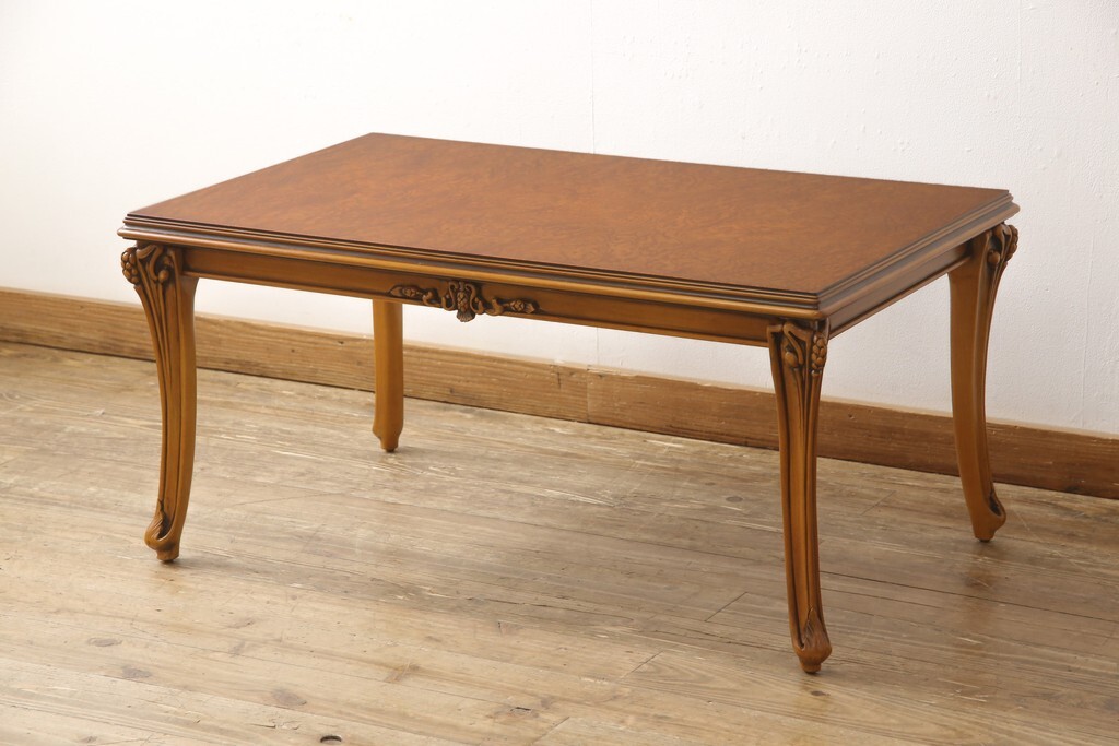 R-058199 中古 超美品 最高級ブランド CLイタリア(CLItalia) センターテーブル(定価約54万円)(リビングテーブル、ローテーブル)拍卖