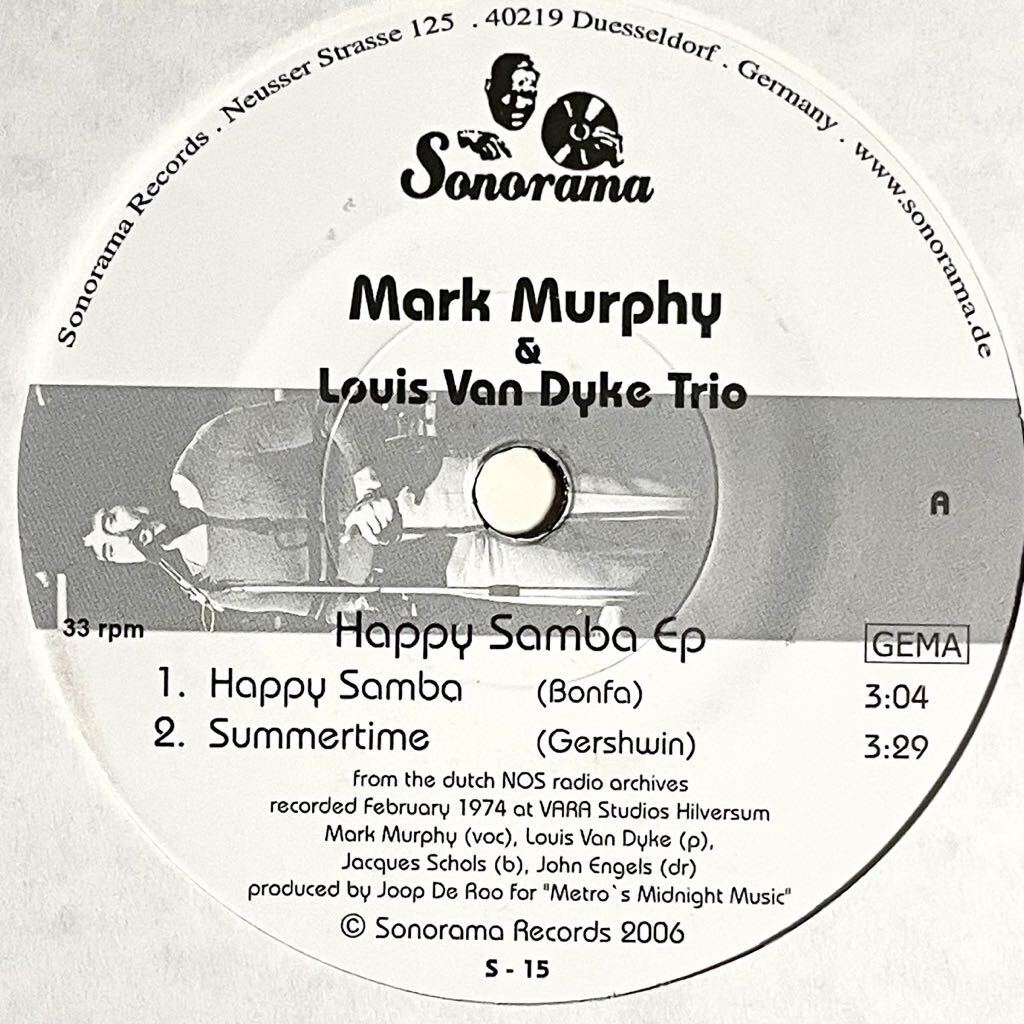 7'' Mark Murphy & Louis Van Dyke Trio/Happy Samba EP Summertime Lady Is A Tramp jazz latin free soul ジャズ ラテン フリーソウル拍卖