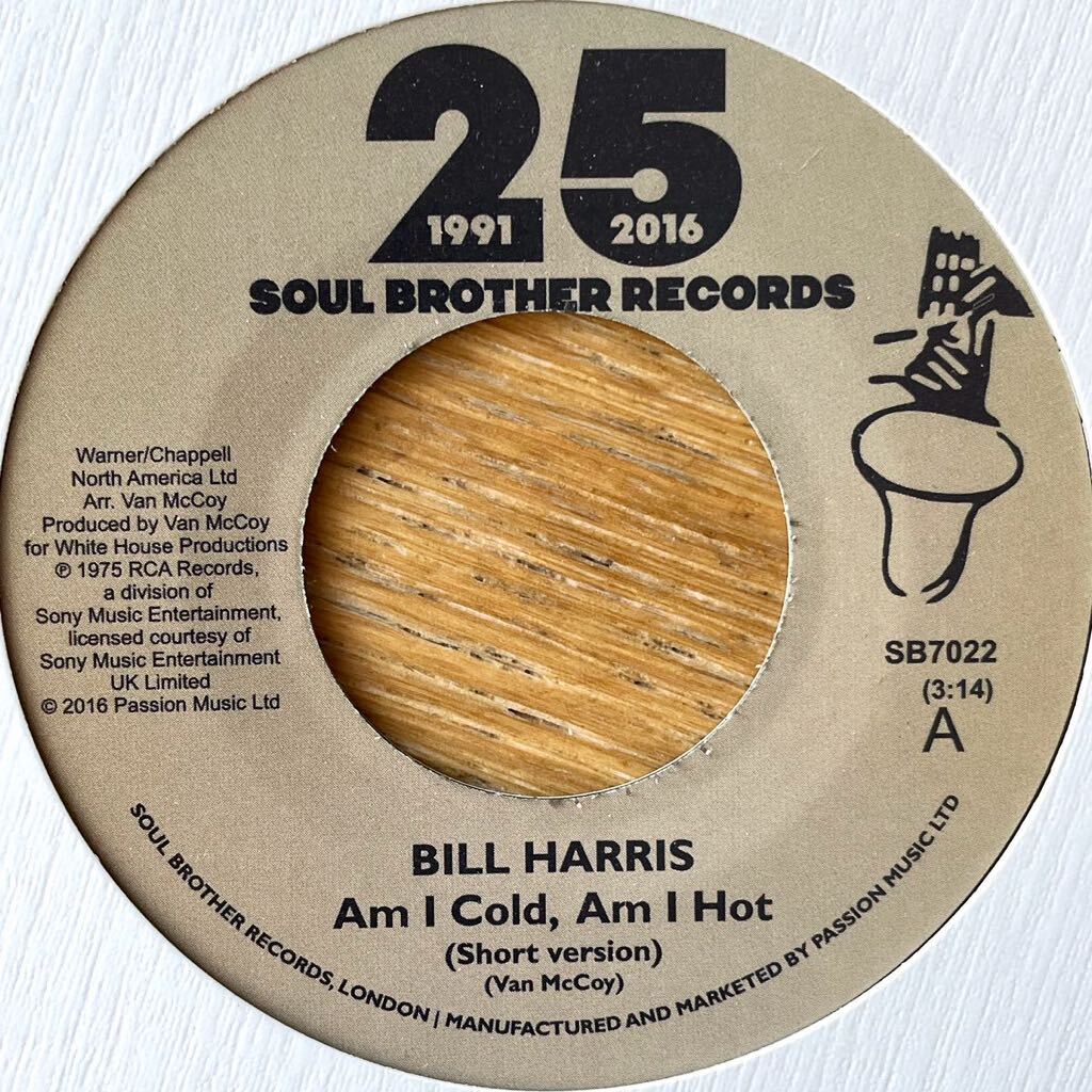 7'' Bill Harris Am I Cold, Am I Hot Soul Brother northern soul modern mods free rare groove disco 70s ノーザンソウル モダンソウル拍卖