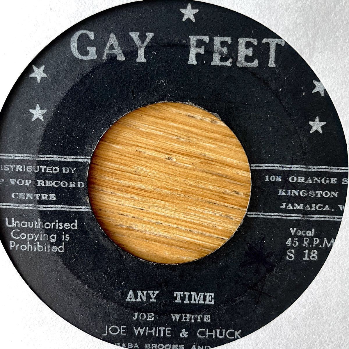 7'' Joe White Any Time Baba Brooks Band Mosquito Jump Up Gay Feet treasure isle studio one 1 ska rocksteady reggae skatalites拍卖