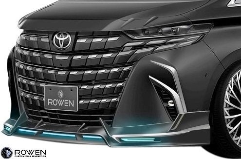 【M’s】 40アルファード Executive Lounge Z (2023/6-) ROWEN フロントスポイラー (LEDブレイドタイプ) FRP ロエン ロウェン 1T055A01拍卖