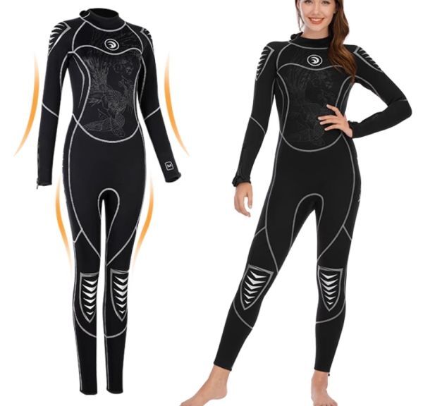 【マリンスポーツ&水泳】ウェットスーツ レディース サイズ選択可能 2023 夏用 ワン連 3ミリ 3mm 防寒 クラゲシャットアウト 0095②う13拍卖