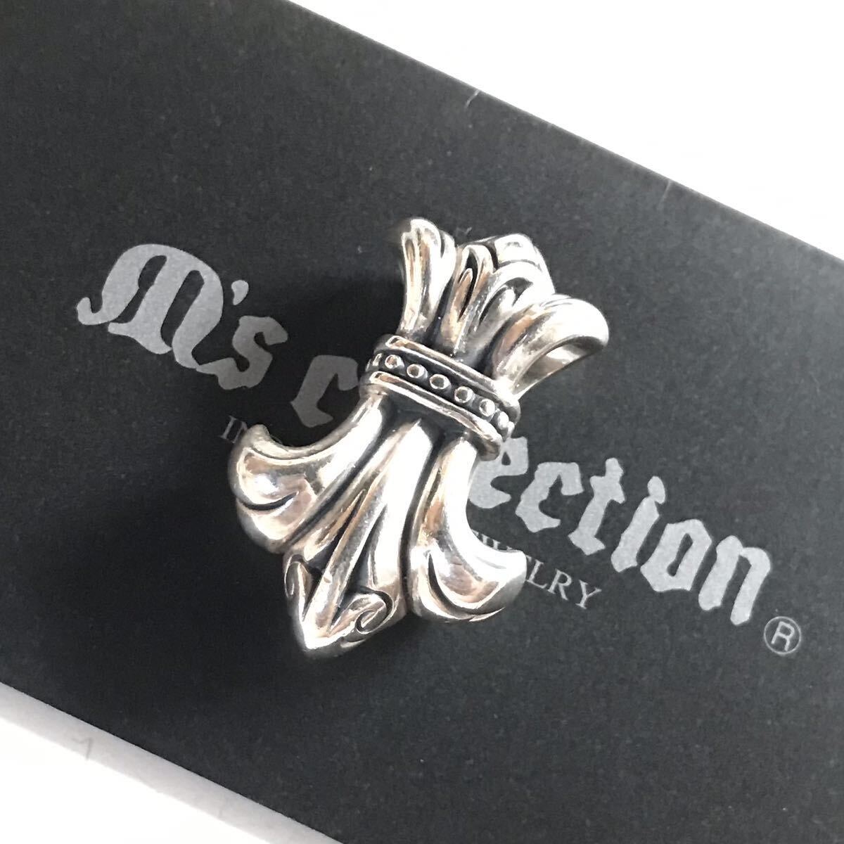 M's collection エムズコレクション 百合 ユリ 大 ネックレス ペンダント トップ シルバー925 silver925拍卖