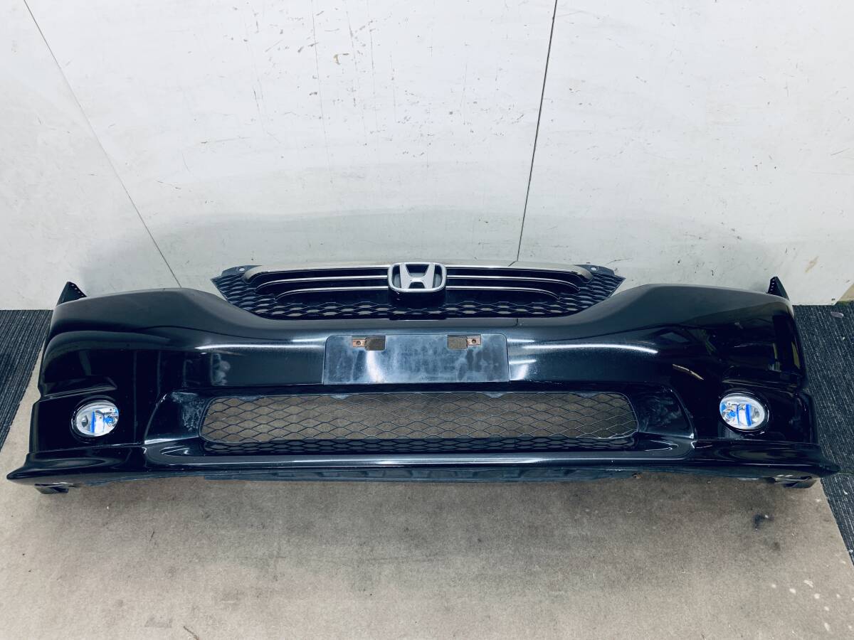 オデッセイ RB1 RB2 前期 純正 フロントバンパー 黒 71101-SFEB-0000 フォグランプ付 グリル付き拍卖