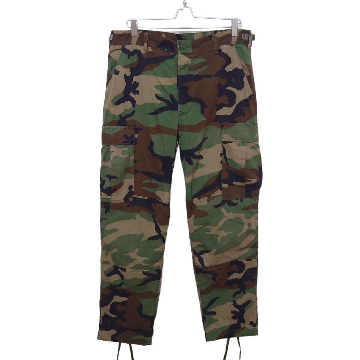 【US ARMY】米軍 実物90's ウッドランドカモ BDU カーゴパンツ S-595拍卖