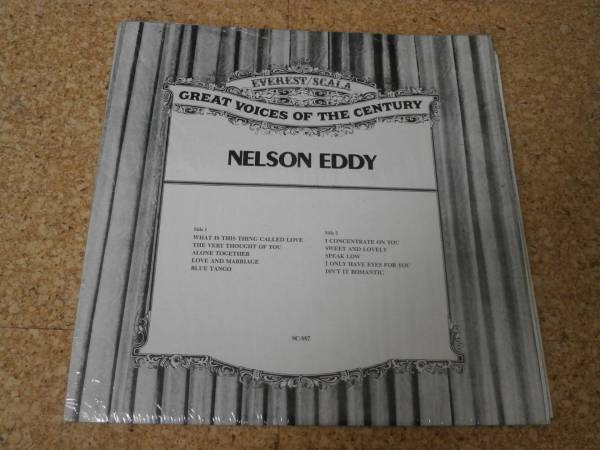 ◎Nelson Eddy★The Great Voices of/US LP盤☆シュリンク拍卖