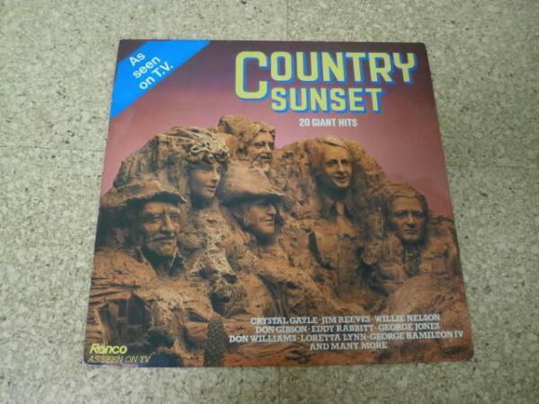 ◎Country Sunset★20 Giant Hits by Various Artists/UK LP盤 Willie Nelson Crystal Gayle Jim Reeves Loretta Lynn Eddy Rabbitt拍卖