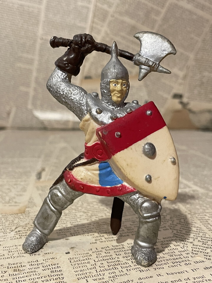 ☆1980年代/ダンジョン&ドラゴン/フィギュア/即決ビンテージ/モンスター/クリーチャー/AD&D/PVC Figure(Stalwart Men-At-Arms/A)拍卖