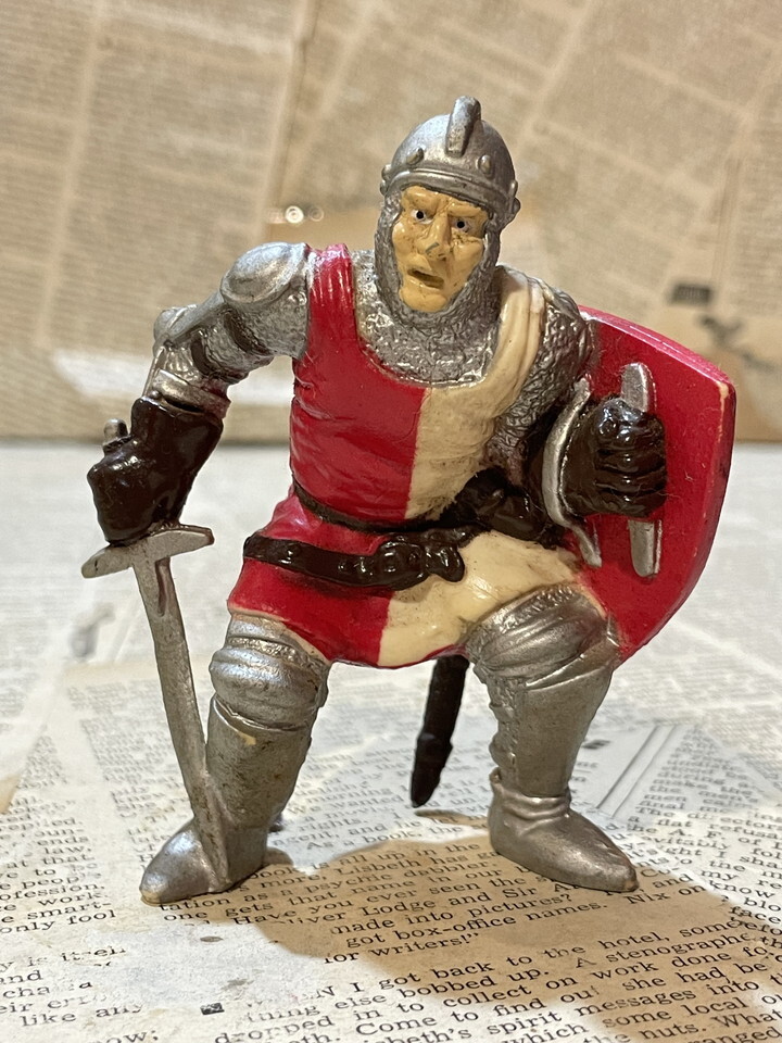 ☆1980年代/ダンジョン&ドラゴン/フィギュア/即決ビンテージ/モンスター/クリーチャー/AD&D/PVC Figure(Stalwart Men-At-Arms/B)拍卖