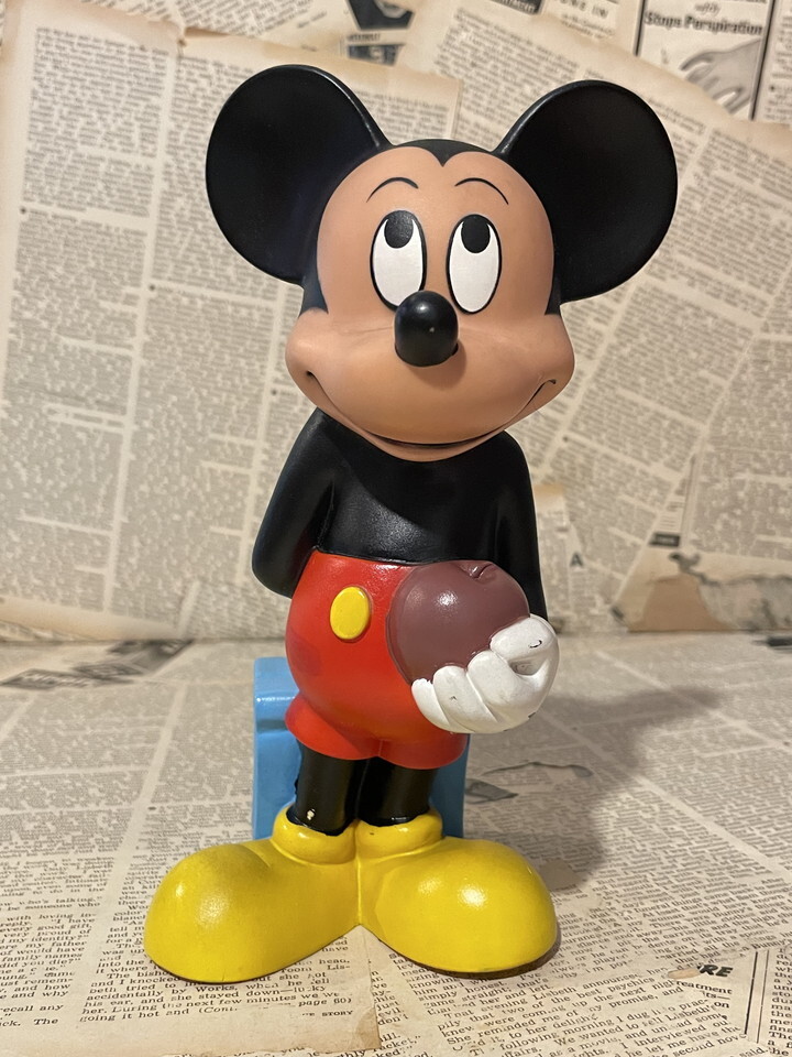 ☆1980年代/ミッキーマウス/ソフビ/即決ディズニー/ビンテージUSA/Mickey Mouse/Vinyl Figure(80s) DI-451拍卖