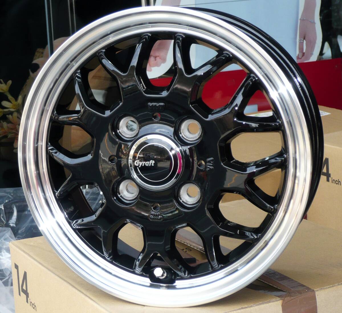 税込! DA16T系 キャリイ、スーパーキャリイ用ホイール 「GYARAFT-9M」BK 新品1台分 (キャリー・キャリィ)拍卖