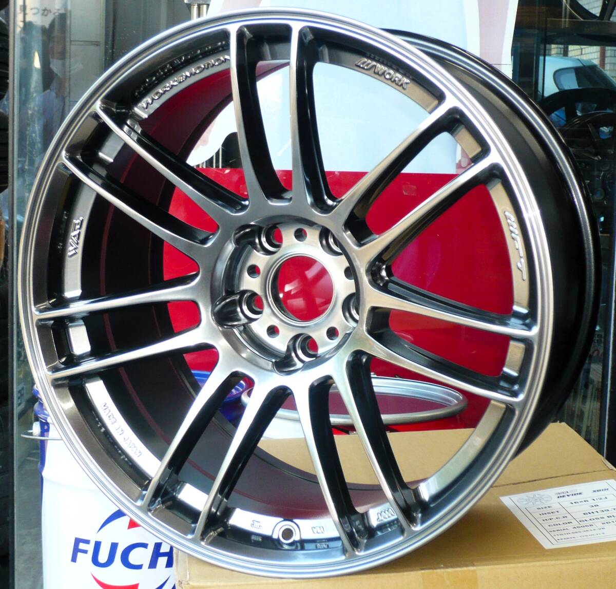 税込! ワークエモーション ZR7 18x9.5J+12 5H114.3 グローガンメタ 1枚拍卖