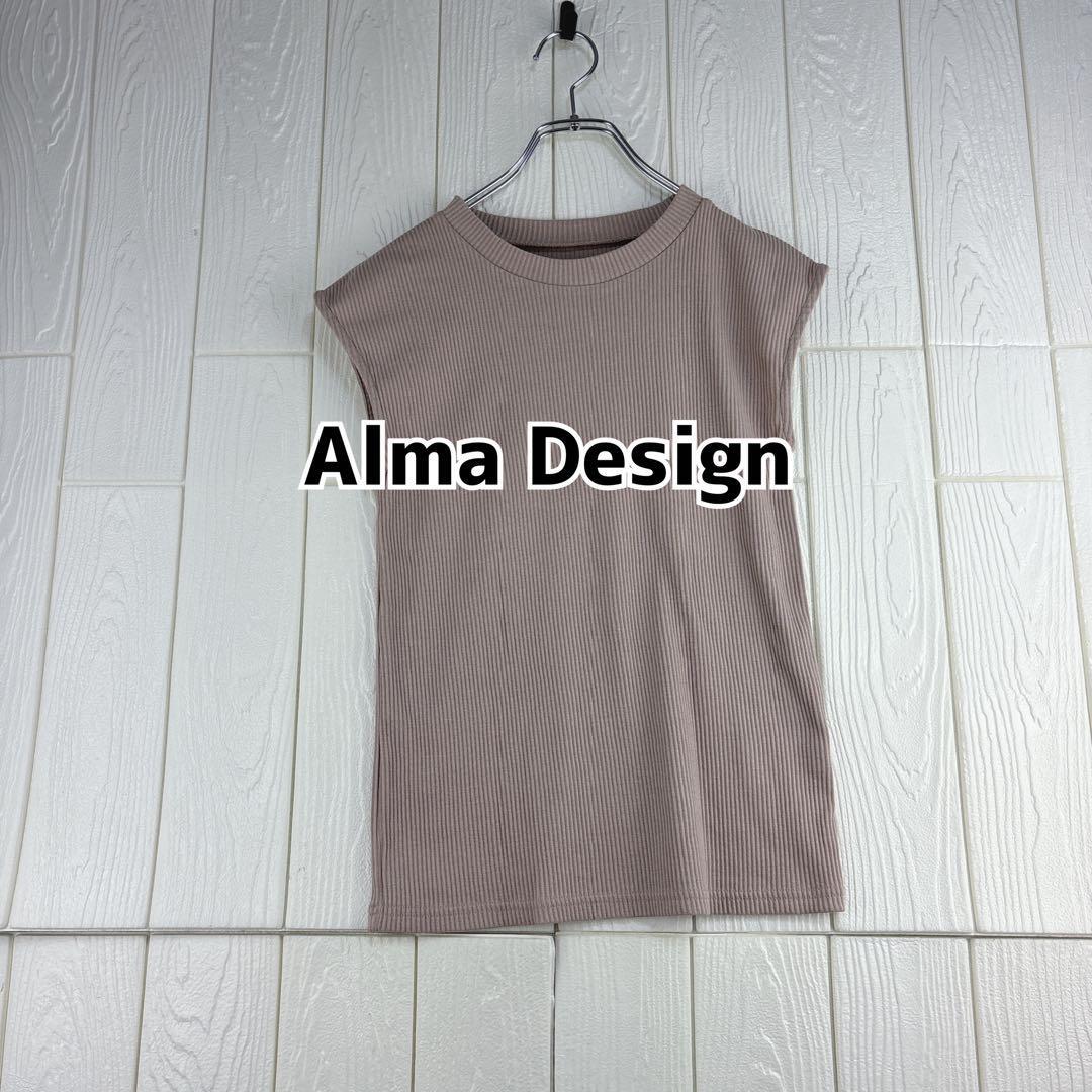 Alma Design ノースリーブ 薄手ニット サイズ38(M)拍卖