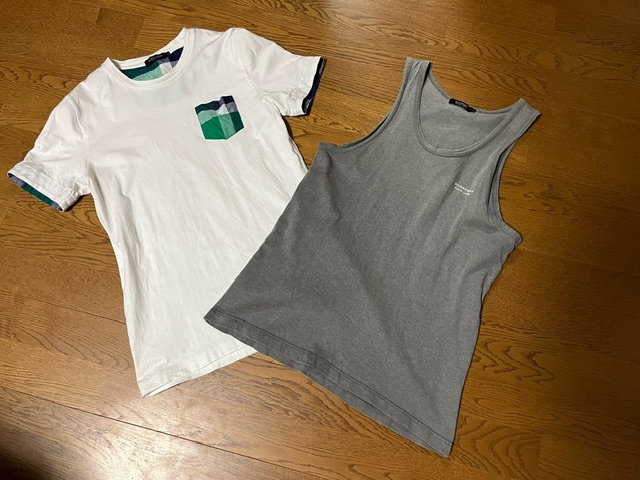 バーバリーブラックレーベル タンクトップとシャツ セット b641 クレストブリッジ拍卖