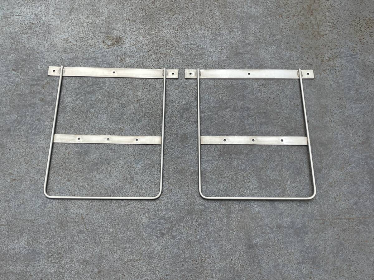 振れ止め金具★リアフェンダー用★480mm×500mm★ステンレス製★2点★泥よけ★泥除け★即決★デコトラ★F02C拍卖