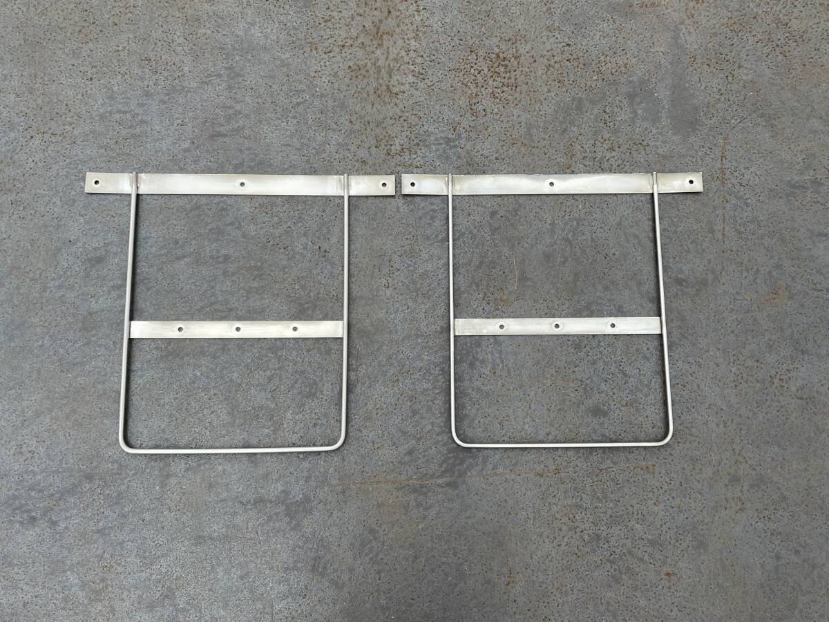 振れ止め金具★リアフェンダー用★560mm×500mm★ステンレス製★2点★泥よけ★泥除け★即決★デコトラ★F06K拍卖