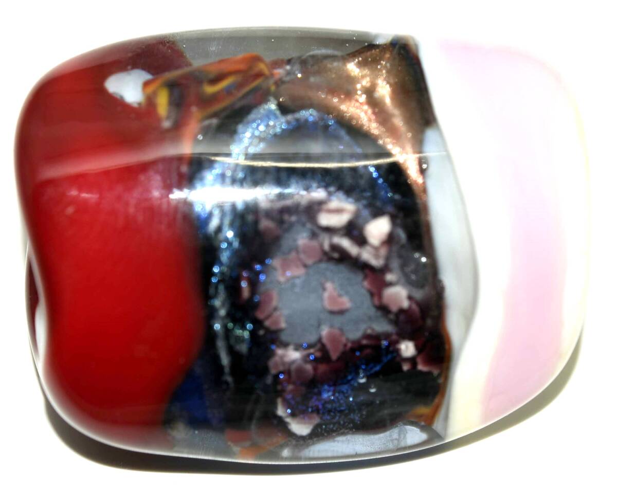 創作作家一点物 ガラスの帯留め (Y1828-450 )とんぼ玉 glass beads 帯留め ガラスアクセサリー 着物アクセサリー拍卖