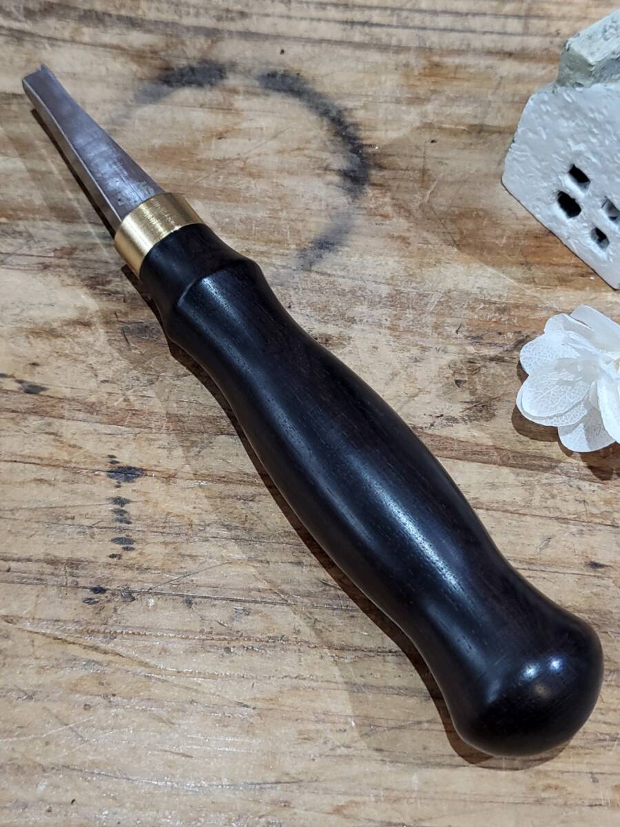 レザークラフト 黒檀 押捻(念幅4.5㎜)拍卖