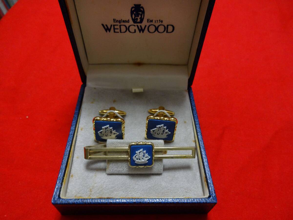 ウェッジウッドのネクタイピン・カフス(またはカフス)が5セット拍卖