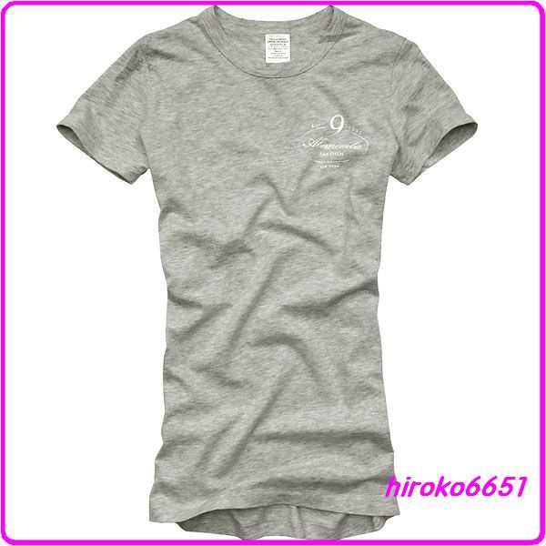 ☆セール!新品 即決有!051★アバクロ Tシャツ Tee★Nicola HeatherGrey GY グレー ウーマン S★Abercrombie & Fitch☆拍卖