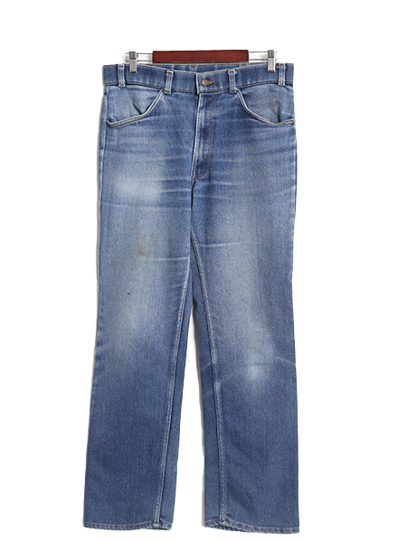 80s USA製 リーバイス 547 ストレッチ デニム パンツ メンズ 34 30 古着 Levis ヴィンテージ ジーンズ ジーパン ブーツカット アタリ ヒゲ拍卖