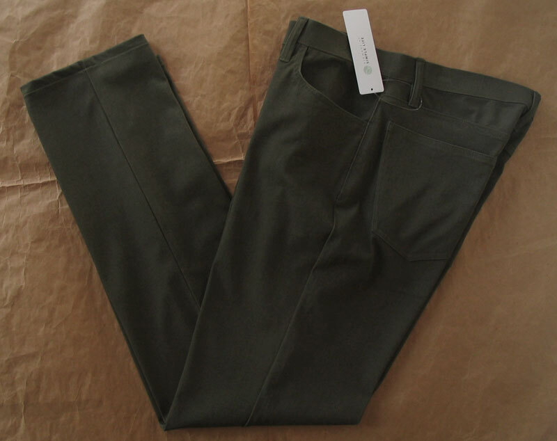 シンプルライフ ノータックパンツ 濃グリーン 綿ストレッチ 85cm 春夏 新品拍卖