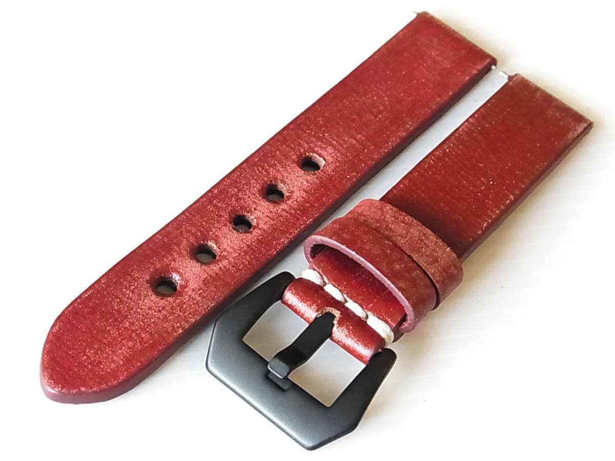 STRAPSCO ミリタリビンテージ加工 ワイン 18mm D0528R18拍卖