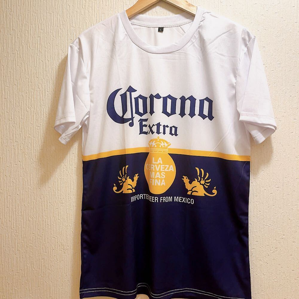 新品★Corona Extra★コロナビール★Tシャツ★ユニセックス★L半袖 Tシャツ ホワイト拍卖