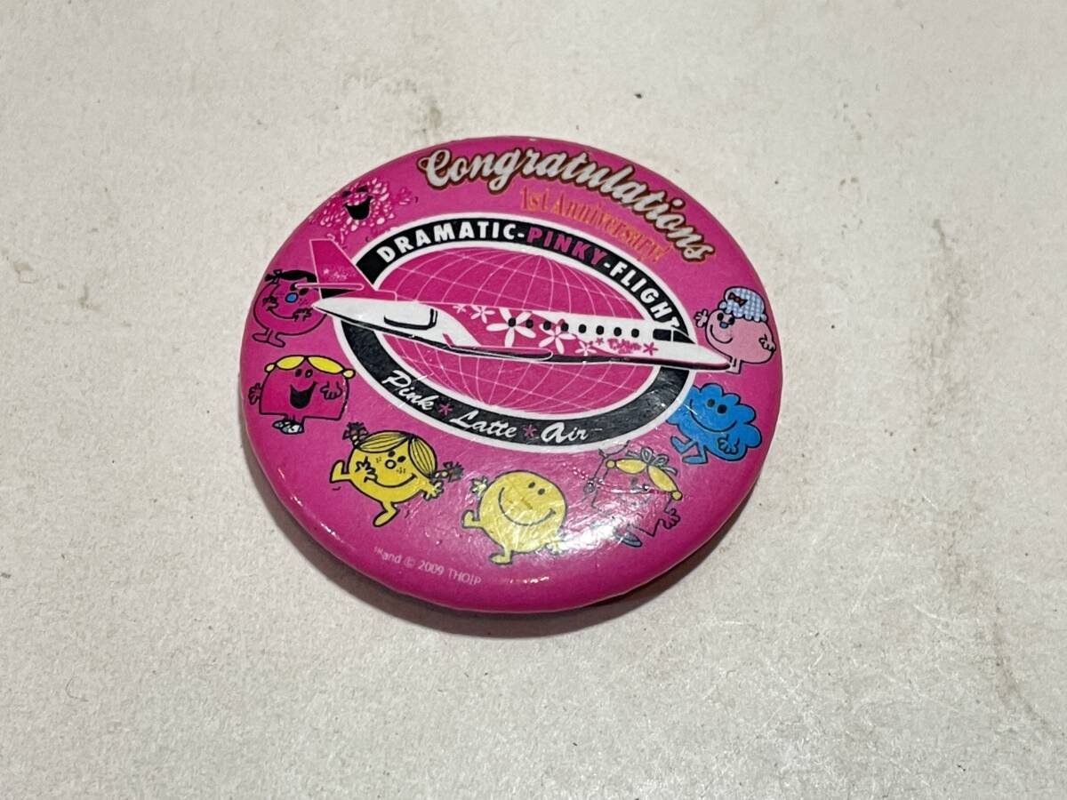 缶バッチ ミスターメン MR.MEN Pink Latte Air 1周年 エアライン 2009年拍卖