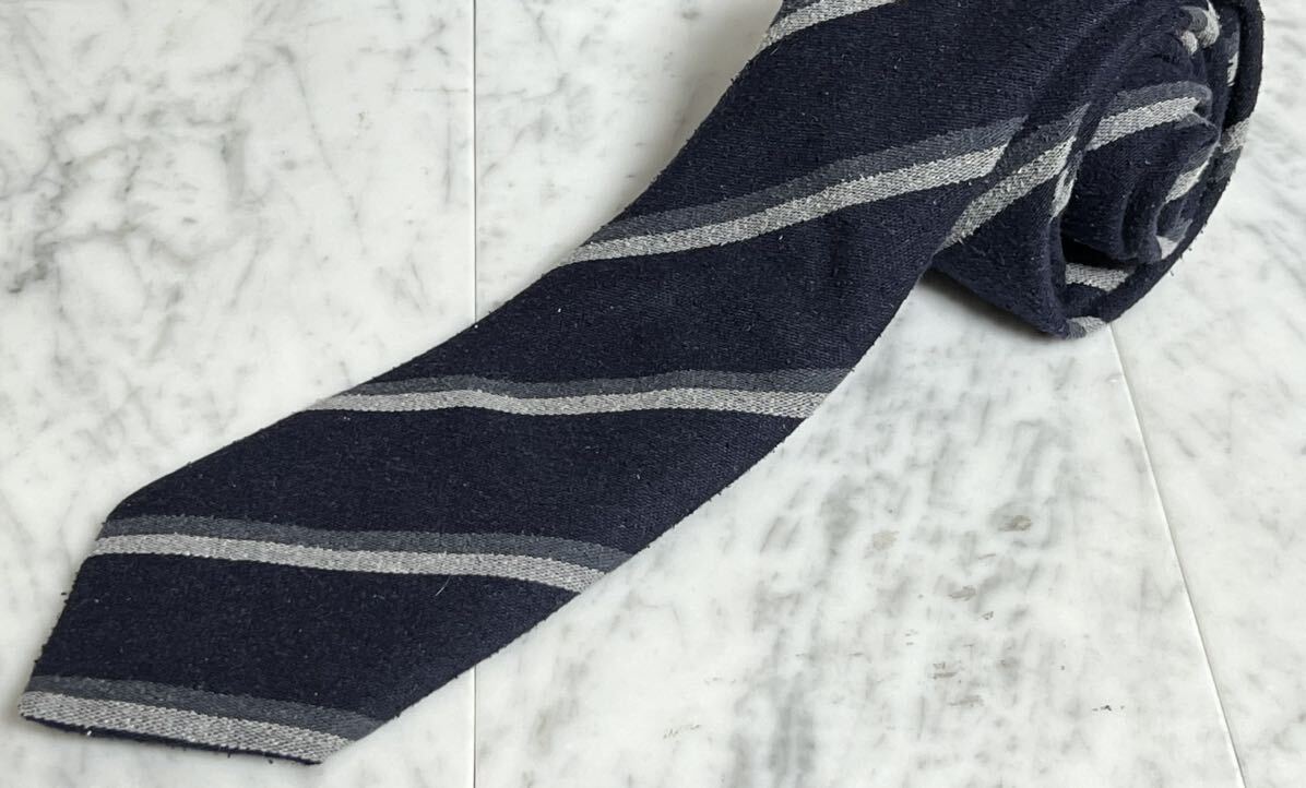 999円~ ダーバン ネクタイ ストライプ ネイビー系 (B2)拍卖