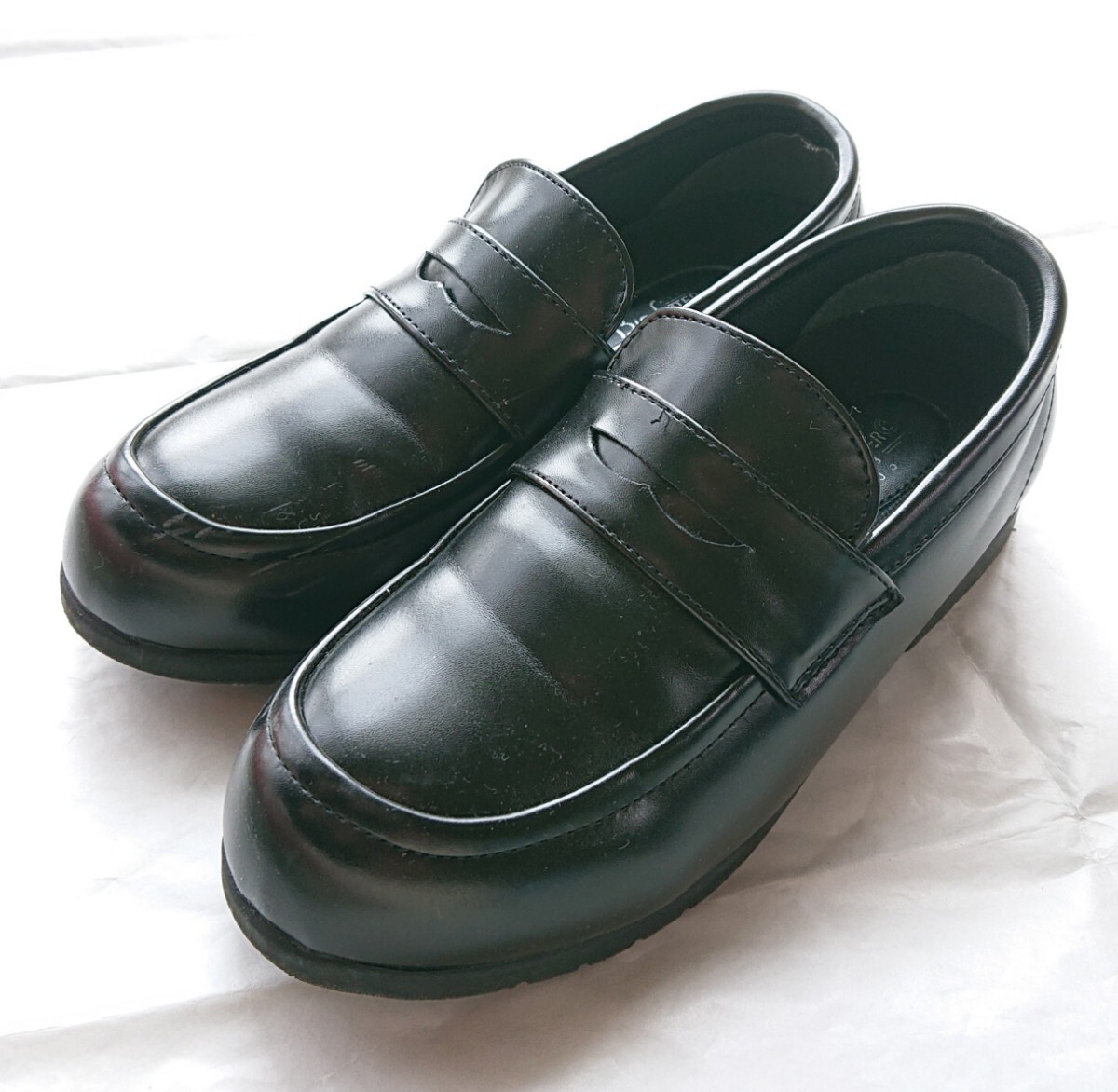★美品 バイオフィッター 753 biofitter フォーマル靴 キッズ 靴 靴 シューズ 2E相当 フォーマルシューズ ローファー ブラック拍卖