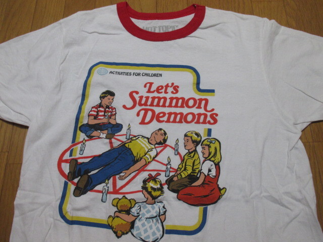 即決★HOT TOPIC Steven Rhodes スティーブンローズ Let's Summer Demons Tシャツ/レディース・M拍卖
