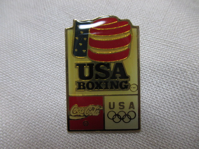 即決★USA アメリカ バルセロナオリンピック バルセロナ五輪/ボクシング コカ・コーラ ピンバッジ PINS ピンズ拍卖