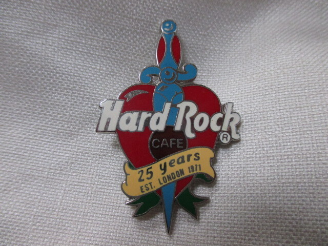 即決★Hard Rock CAFE ハードロックカフェ 25周年記念 EST LONDON ロンドン ピンバッジ PINS ピンズ拍卖