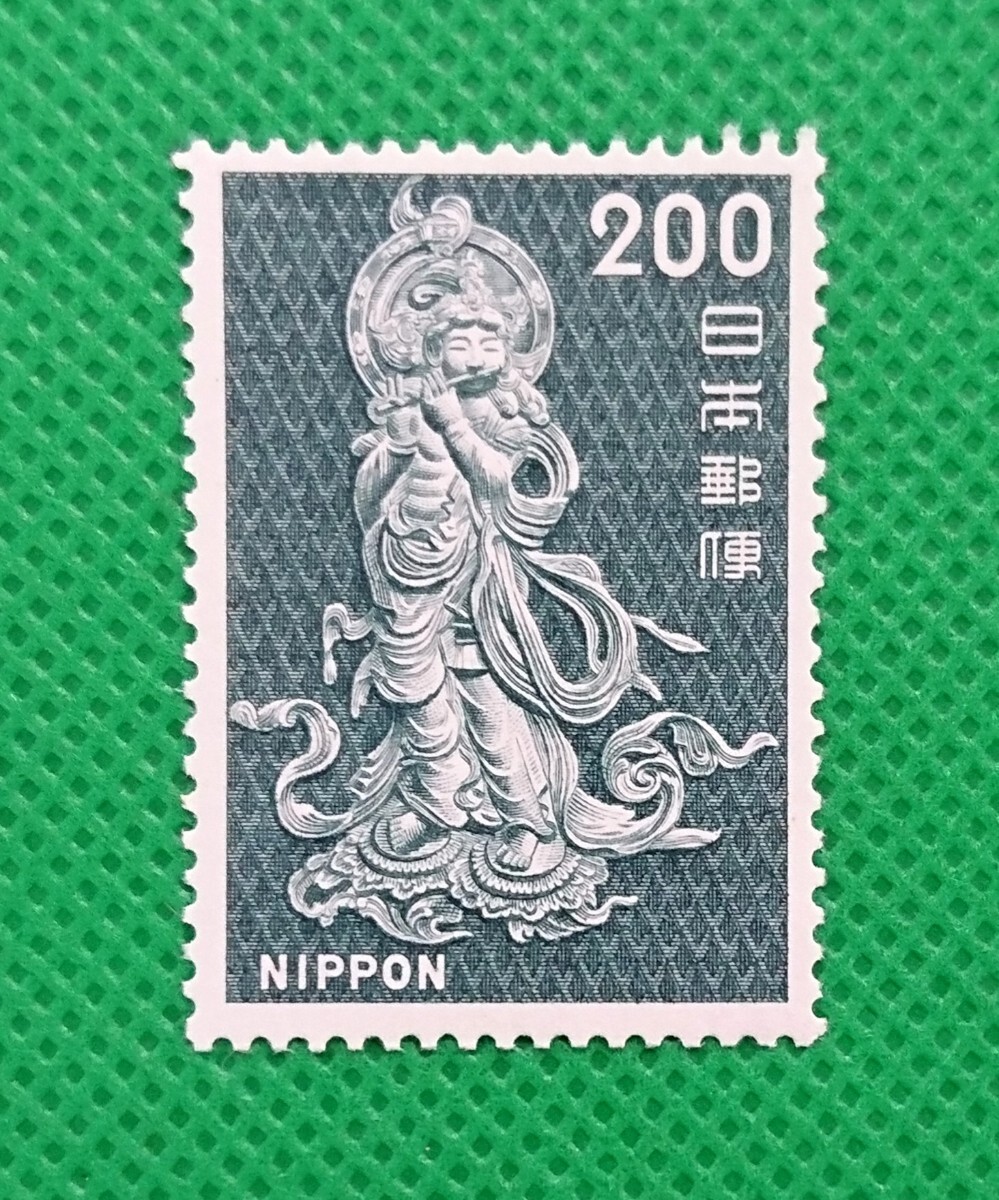 音声菩薩/200円/第1次ローマ字入り/未使用/NH/極上美品/シミ無/シワ無/裏糊良好/1966年/普通切手/昭和切手/動植物国宝図案/No.291拍卖
