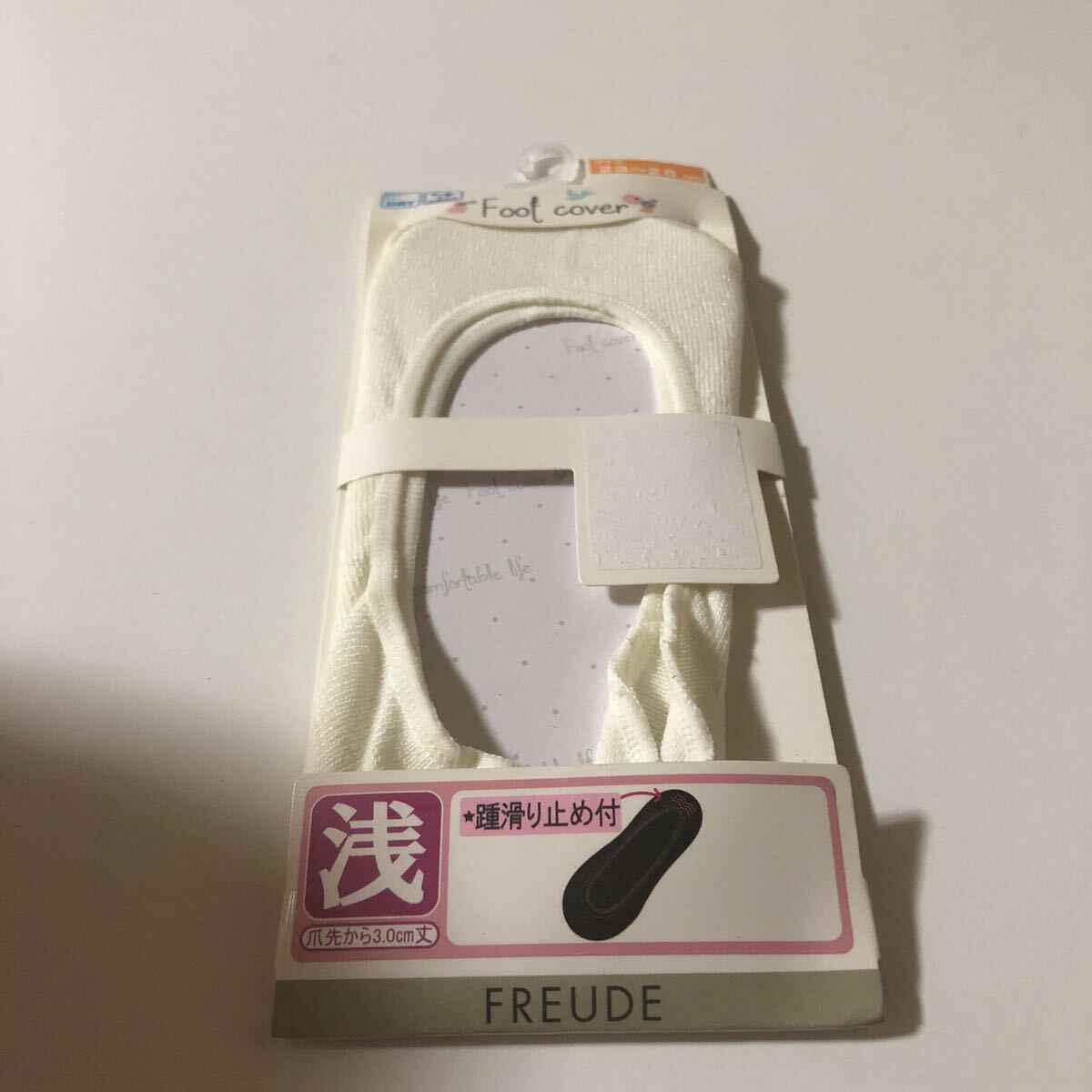 K264 新品 フットカバー ホワイト 浅履き ソックス 靴下 レディース ファッション雑貨 小物 白拍卖